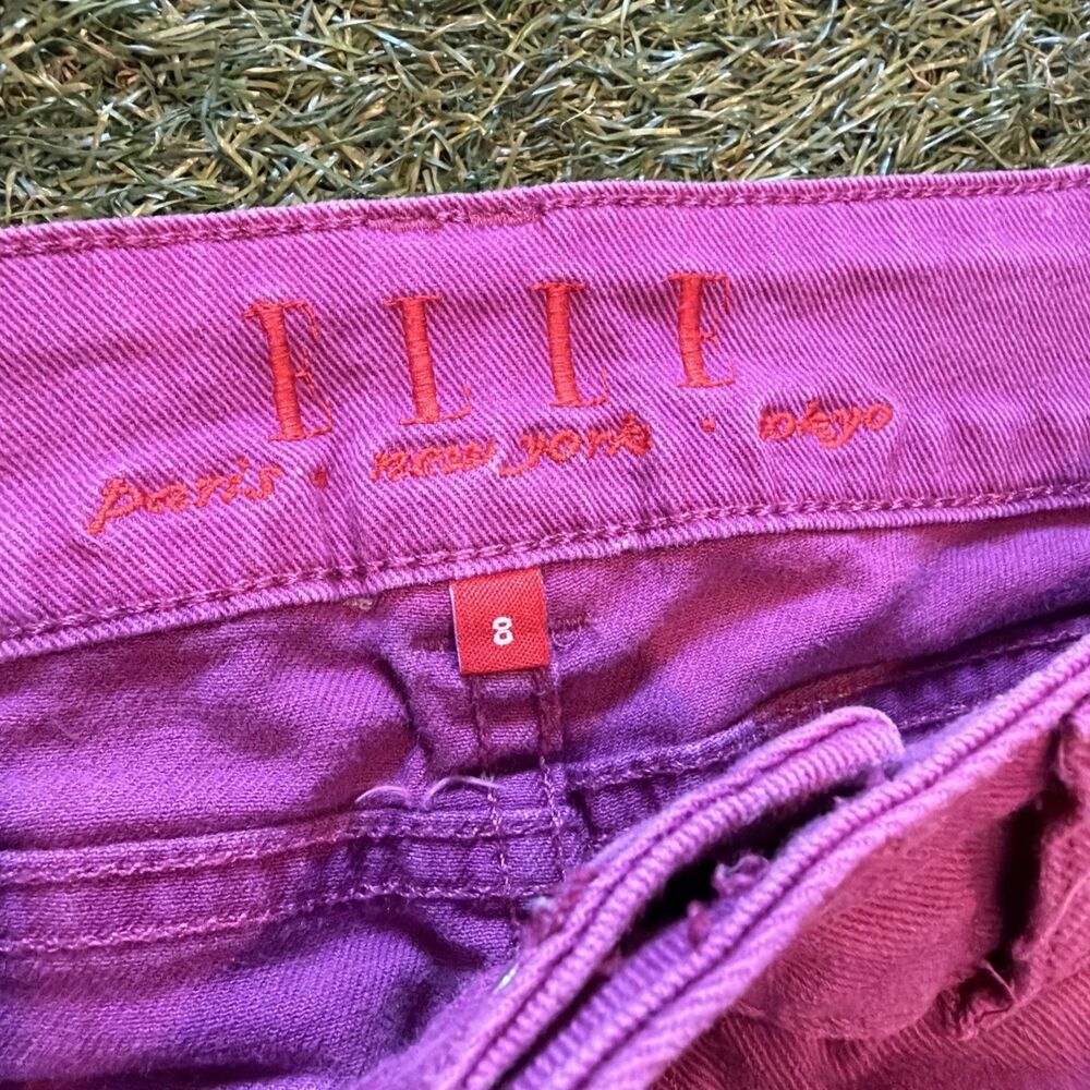 Elle pink jeans women's sz 8 Paris New York Tokyo Pants - Picture 8 of 10